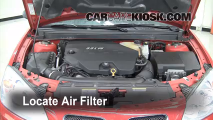 2007 Pontiac G6 3.5L V6 Air Filter (Engine) Check